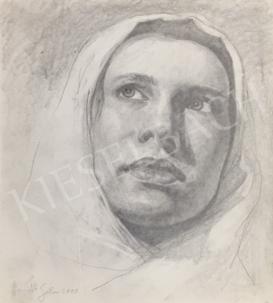  Horváth Gábor - Női portré, 2000 festménye