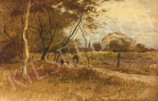 For sale Deák Ébner, Lajos - Autumn View with Alley 's painting