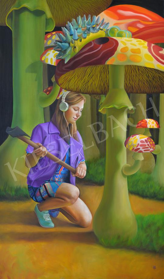  Naomi Devil - Madonna of the Mushrooms, 2017 painting