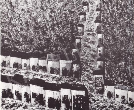  Román György - Kínai utca, 1972 festménye