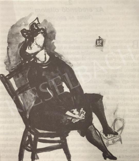  Anna Margit - Ülő nő festménye