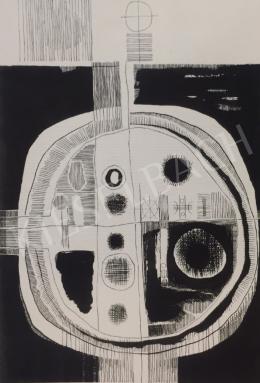  Lantos Ferenc - Képterv körrel, 1967 