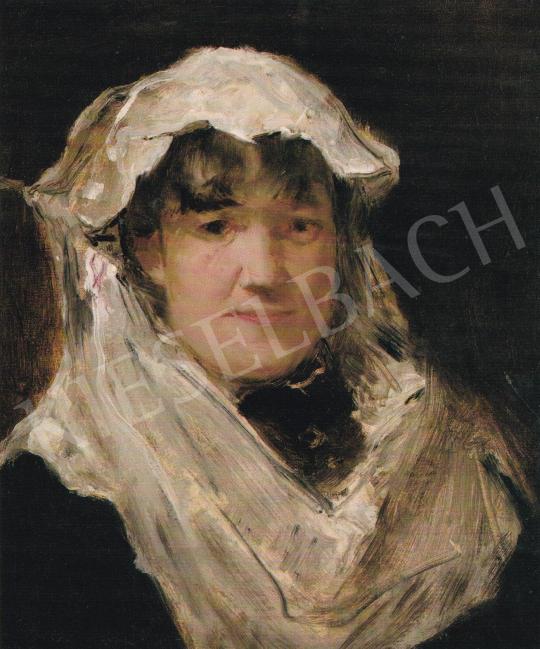  Munkácsy, Mihály - Madame Chaplin painting