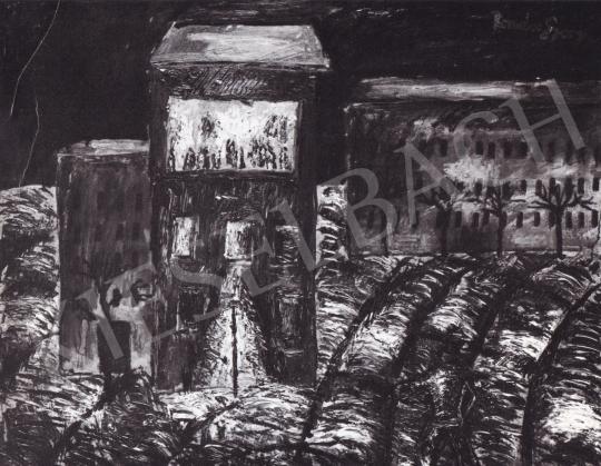  Román György - Éjszaka, 1975 festménye