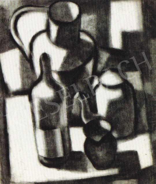 Vajda Lajos - Konstruktivista csendélet, 1928 festménye