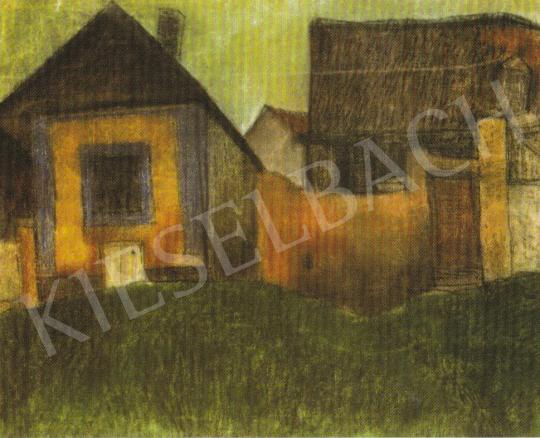 Vajda, Lajos - Houses in Pismány, 1928 painting