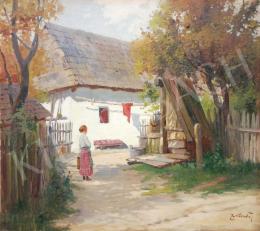 Zorkóczy, Gyula - Village Scene 