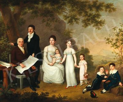  Donát, János - Johann Kemnitzer (1831) among his Family, First Third of the 19th Century painting