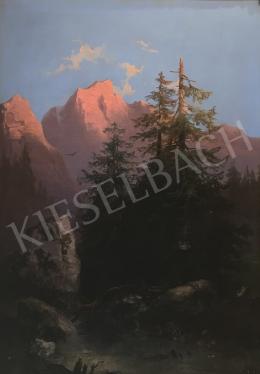 Unknown Austrian painter - Landscape with Mountains 