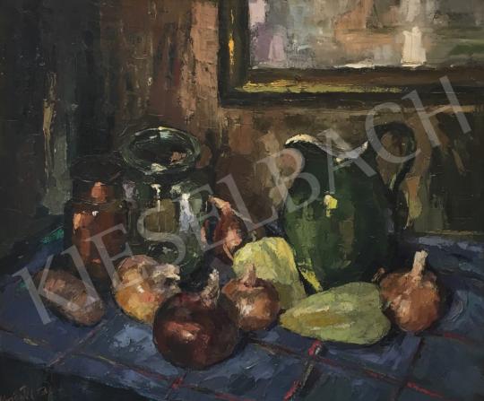 For sale  Krisztik, Béla - Still Life with Jar and Vegetables 's painting