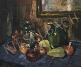  Krisztik, Béla - Still Life with Jar and Vegetables 