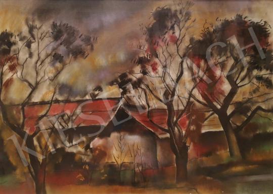 For sale  Szabó, Zoltán - Village Houses, 1986 's painting