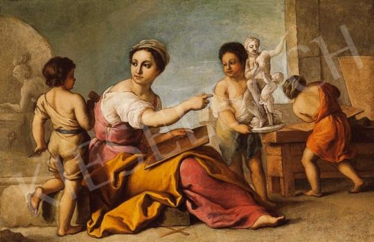 Ismeretlen olasz festő, 18. század - A Szobrászat allegóriája | 18. Aukció aukció / 120 tétel