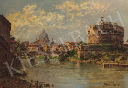  Antonietta Brandeis - Castel Sant'Angelo and Saint Peter's Basilica, 1900 painting