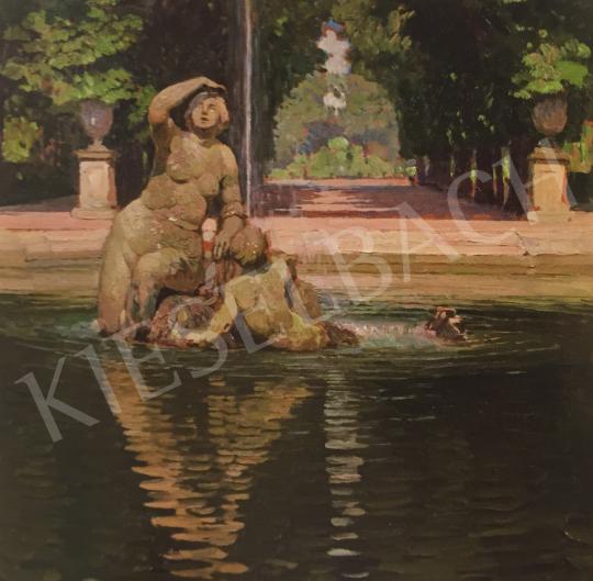  Carl Moll - Mermaid Fountain in Schönbrunn, 1910 painting