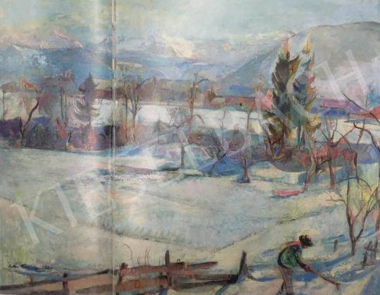  Anton Mahringer - Snowy Landscape in Labientschach, 1938/40 painting