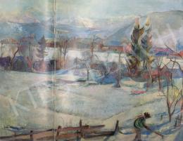  Anton Mahringer - Snowy Landscape in Labientschach, 1938/40 