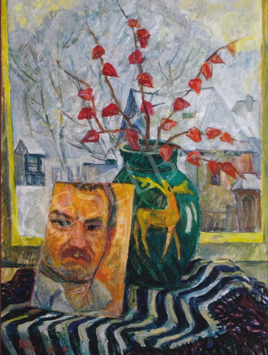  Páll, Lajos - Self-Portrait with Jewish Cherry, 2009 painting