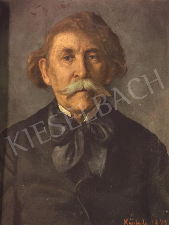  Kunffy, Lajos - Portrait of István Roboz, 1894 painting