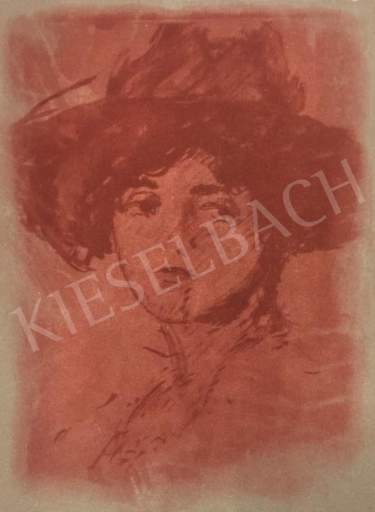  Bernáth Aurél - A lány, aki szintén moziban volt, 1918 festménye