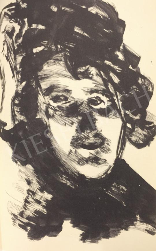  Bernáth Aurél - Női fej, 1915 festménye