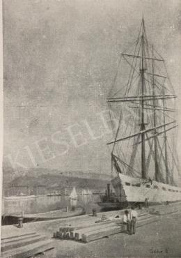  Czölder Dezső - A fiumei kikötő (részlet) 