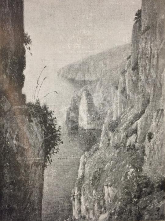  Czölder Dezső - Sziklahasadék az Adria partján festménye