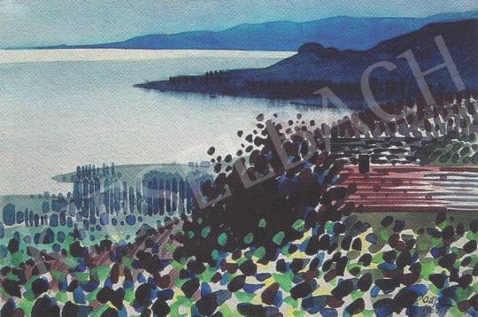  Lantos Ferenc - To Szigliget 1., 1963 painting