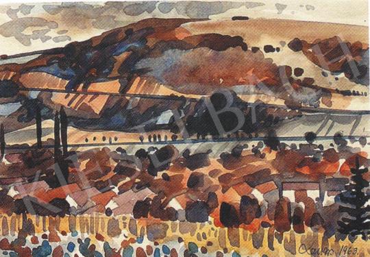  Lantos Ferenc - Mecseknádasd 2, 1963 painting