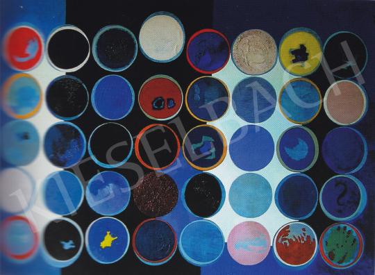  Lantos Ferenc - The Circles' Celebration, 1965 painting