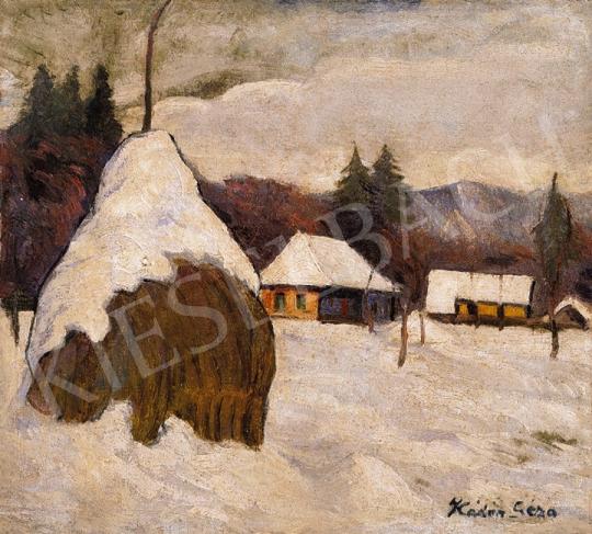 Kádár, Géza - Snow - Covered Landscape in Nagybánya | 18th Auction auction / 158 Lot