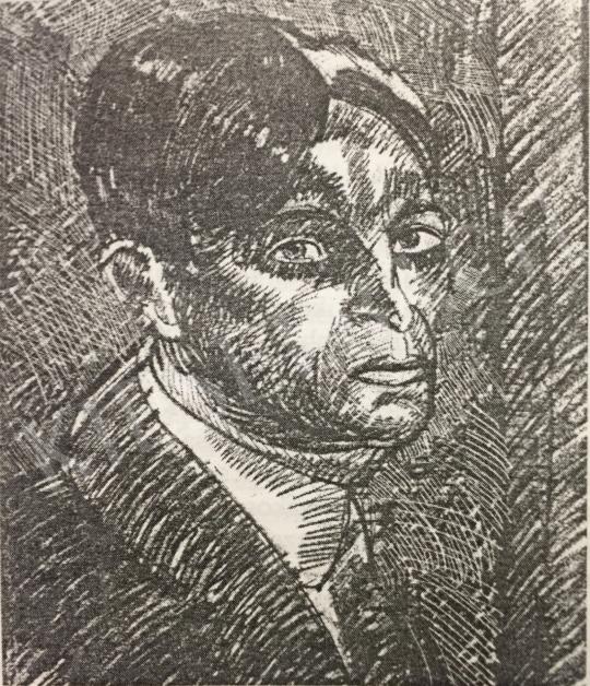  Nemes Lampérth, József - Self-Portrait, 1920 painting