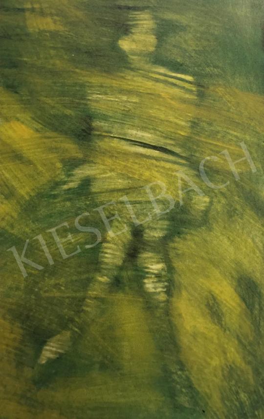 Erdélyi Eta - Ülő alak zöldben festménye