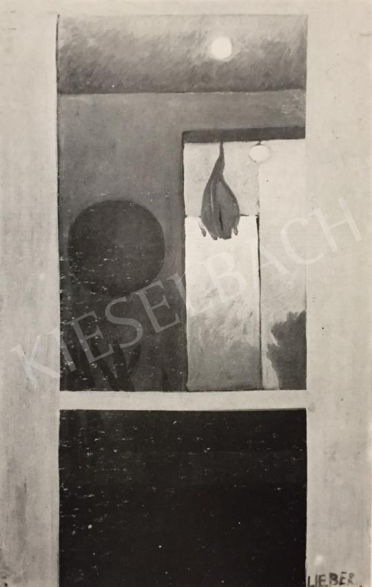  Lieber Éva - Belső enteriőr az ablakból festménye