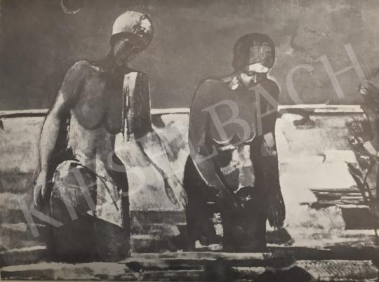  Bér Rudolf - Fürdőző nők festménye