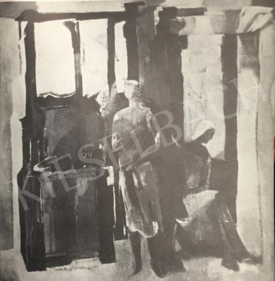  Bér Rudolf - Két nő szobában festménye