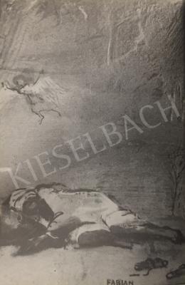 Fábián Gyöngyvér - Fekvő nő angyallal 