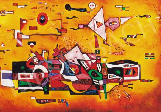 Guti, József (Guti J. Soma) - Abstract Composition II. painting