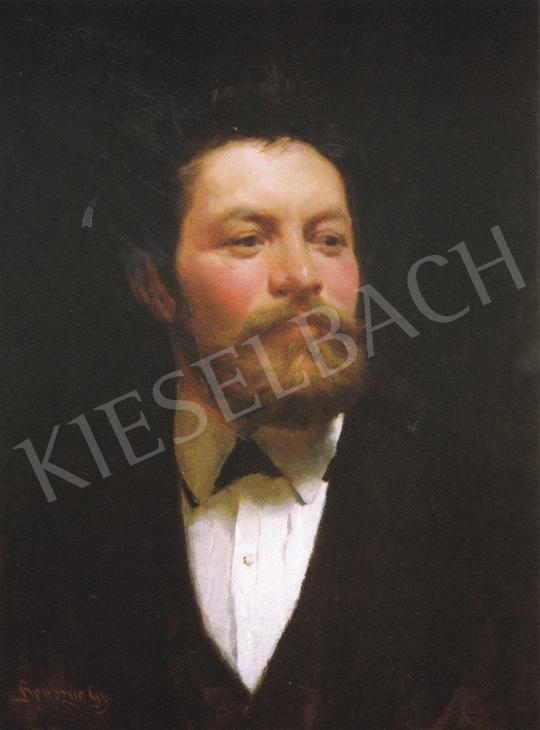  Benczúr, Gyula - Self-Portrait, 1873 painting