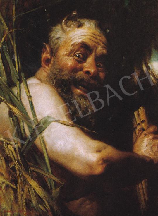  Benczúr, Gyula - Faun-Self-Portrait, 1903 painting