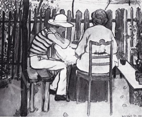 Huszár, Vilmos - In the Garden, 1906 painting
