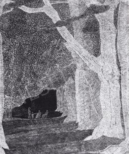 Huszár, Vilmos - Park Detail, 1909 