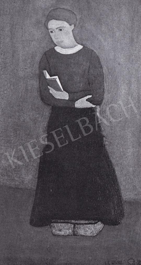 Huszár, Vilmos - Woman with Book,1911-12 painting
