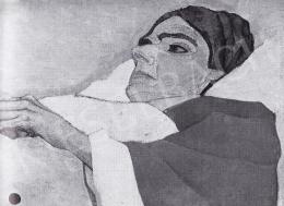 Huszár, Vilmos - Bed-ridden Woman, 1913 