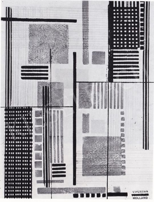 Huszár, Vilmos - Composition, 1918 painting
