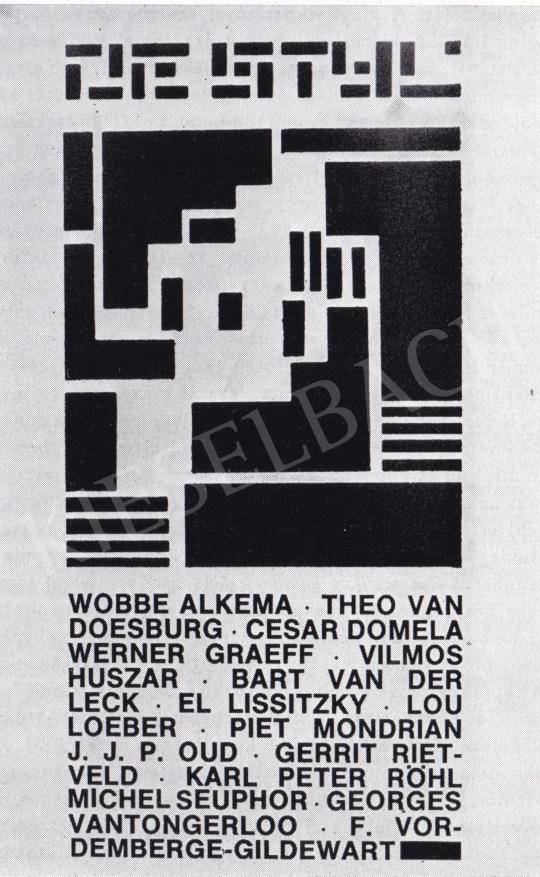 Huszár, Vilmos - De Stijl's Cover, 1917 painting