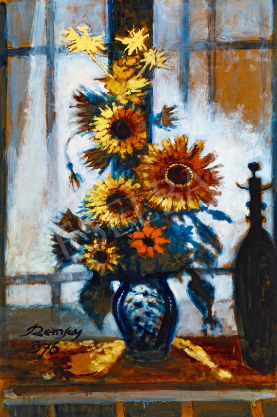  Remsey, Jenő György - Still Life with Sunflowers painting