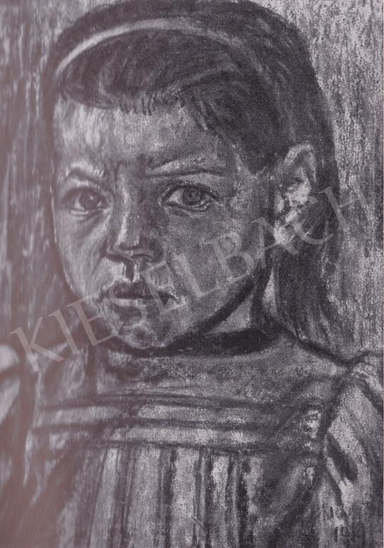 Nagy, István - Little Girl painting