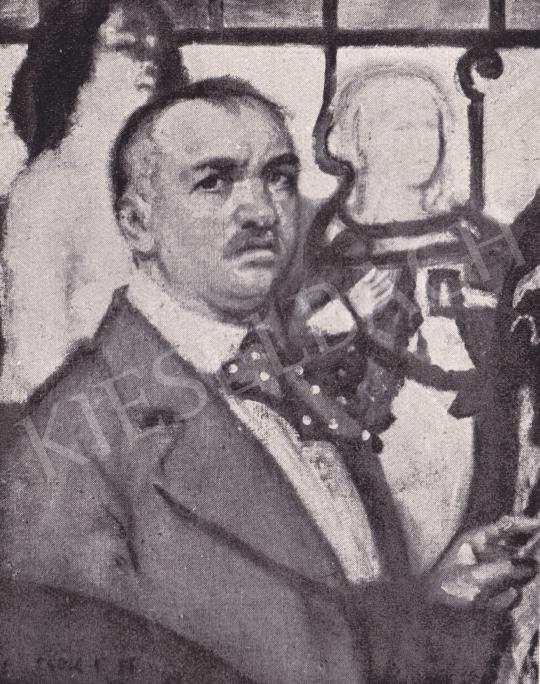  Csók, István - Self-Portrait painting