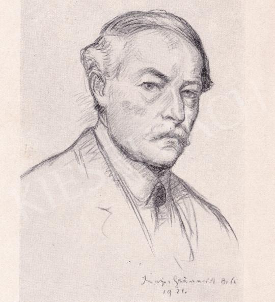  Iványi Grünwald Béla - Önarckép, 1921 festménye